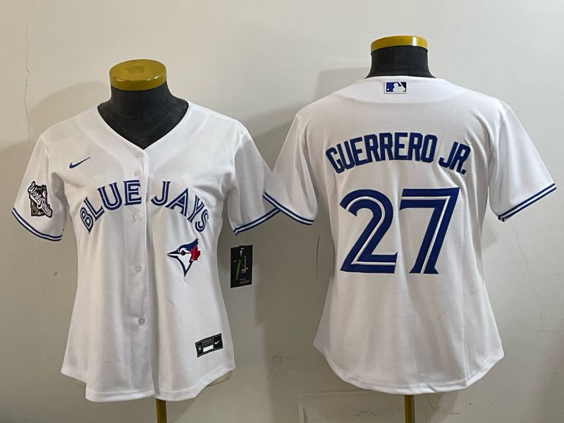Youth Toronto Blue Jays #27 Guerrero jr White 2026 Nike Game MLB Jersey 003
